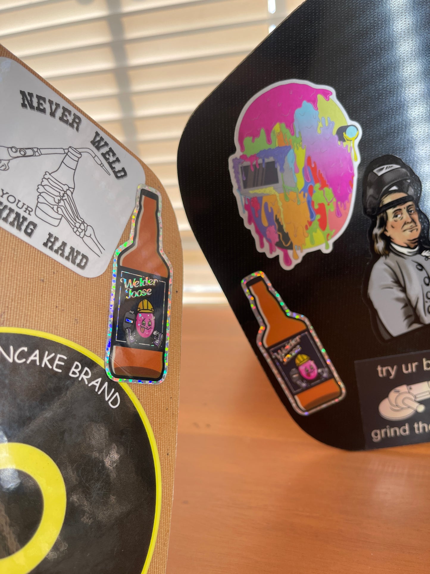 2 welder joose welding sticker