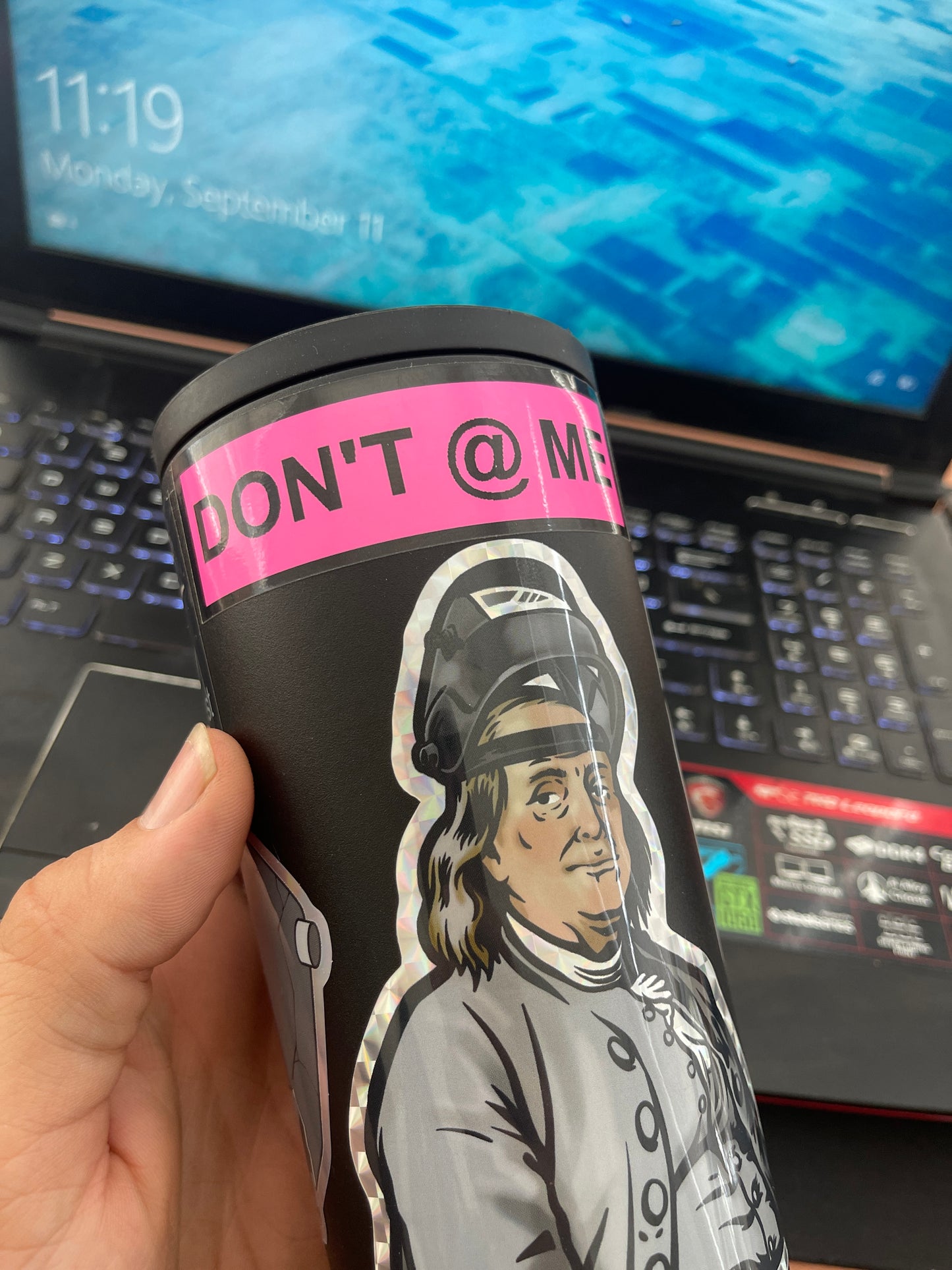 Don’t @ me UV sticker