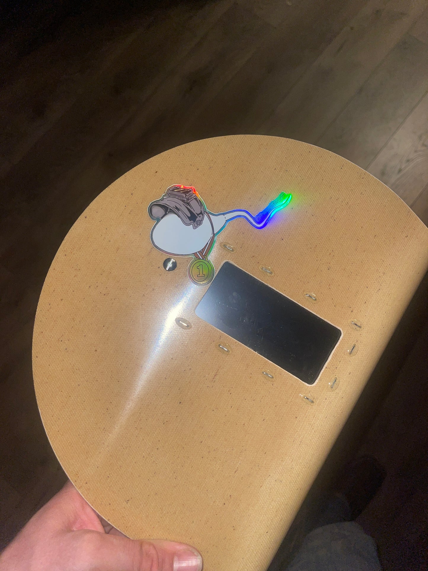 Number one welder holographic sticker
