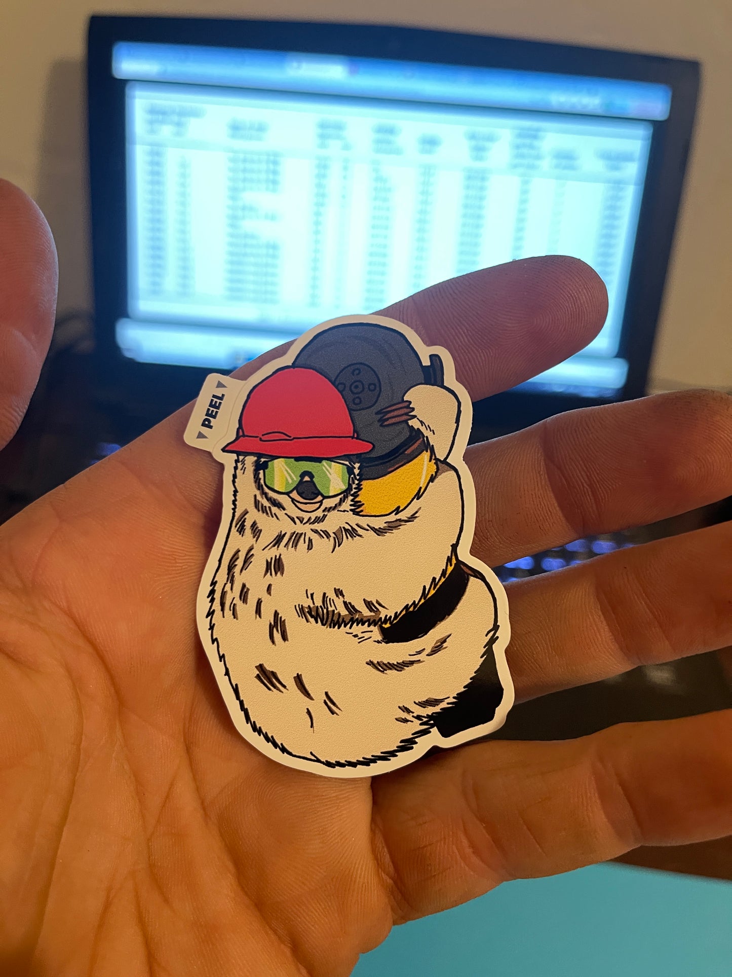 The helper sloth sticker