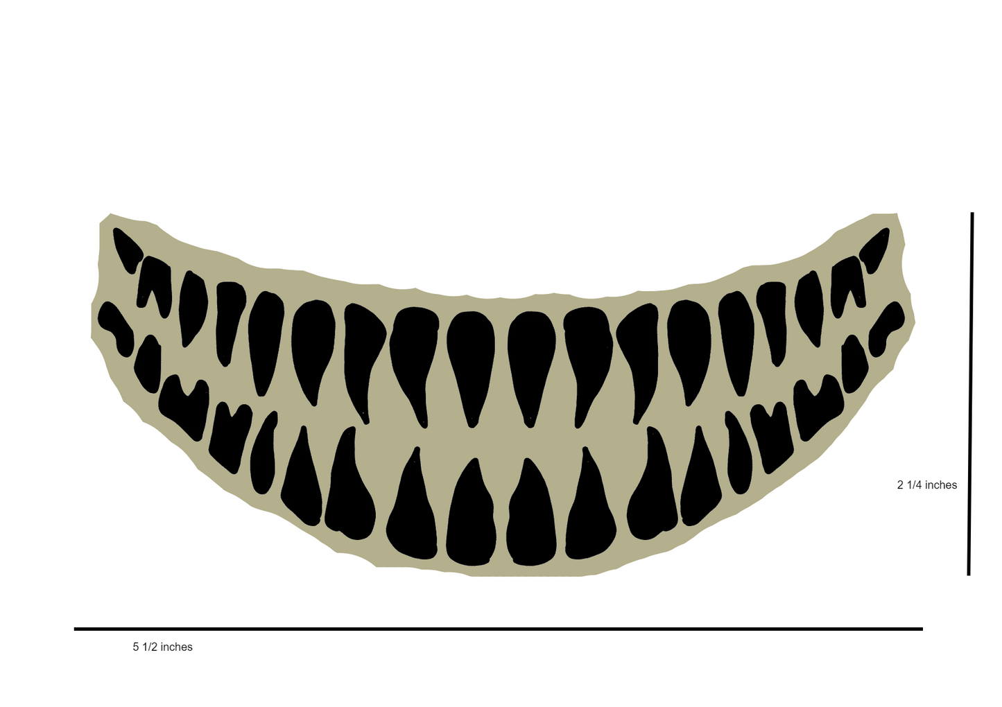 Welding sticker creepy smile