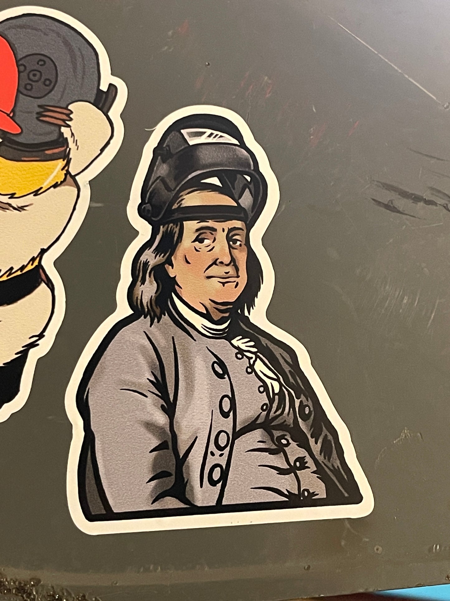 Benjamin Franklin welder sticker