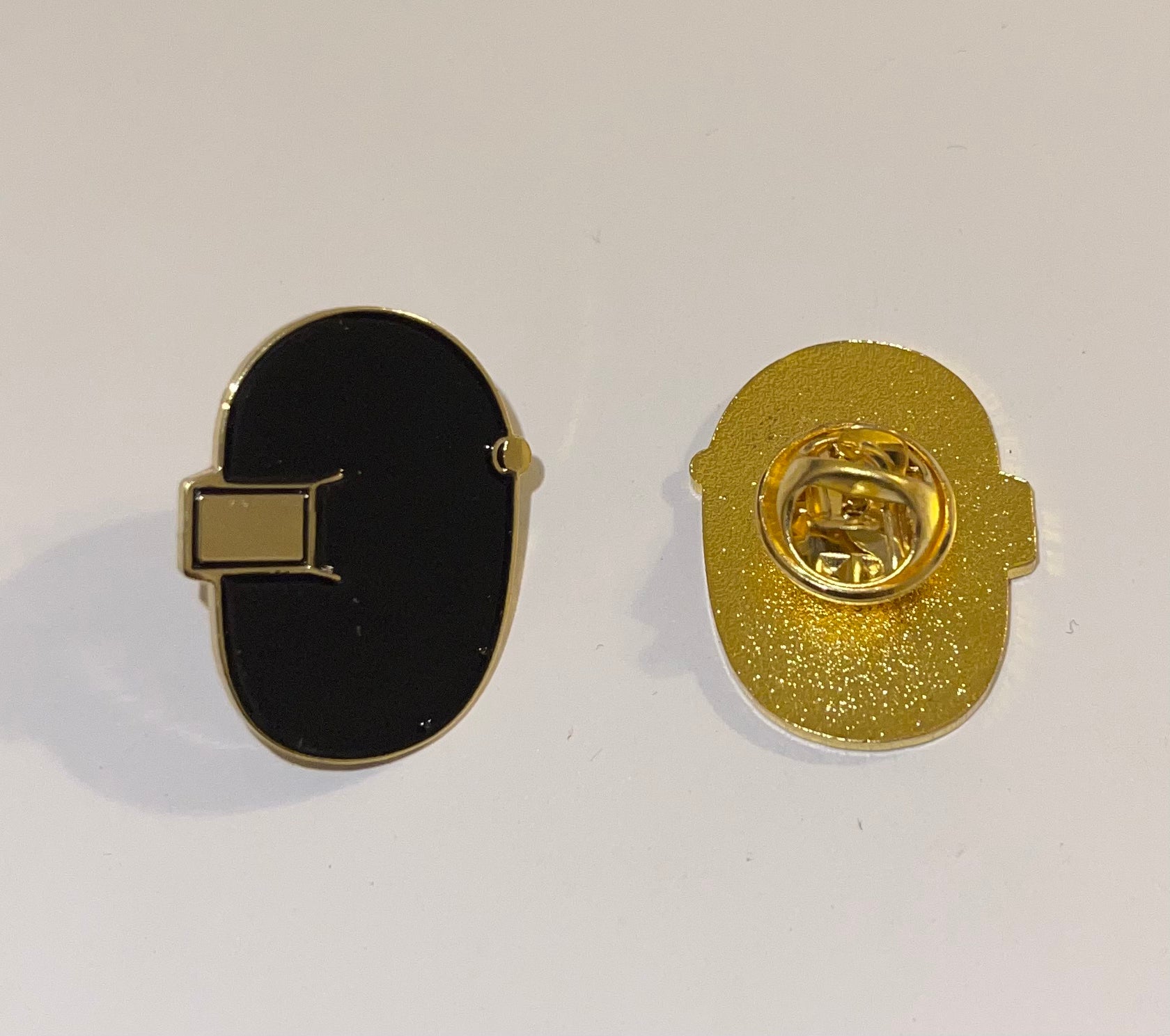 Black and Gold Welding Hood Pin – The Weld World