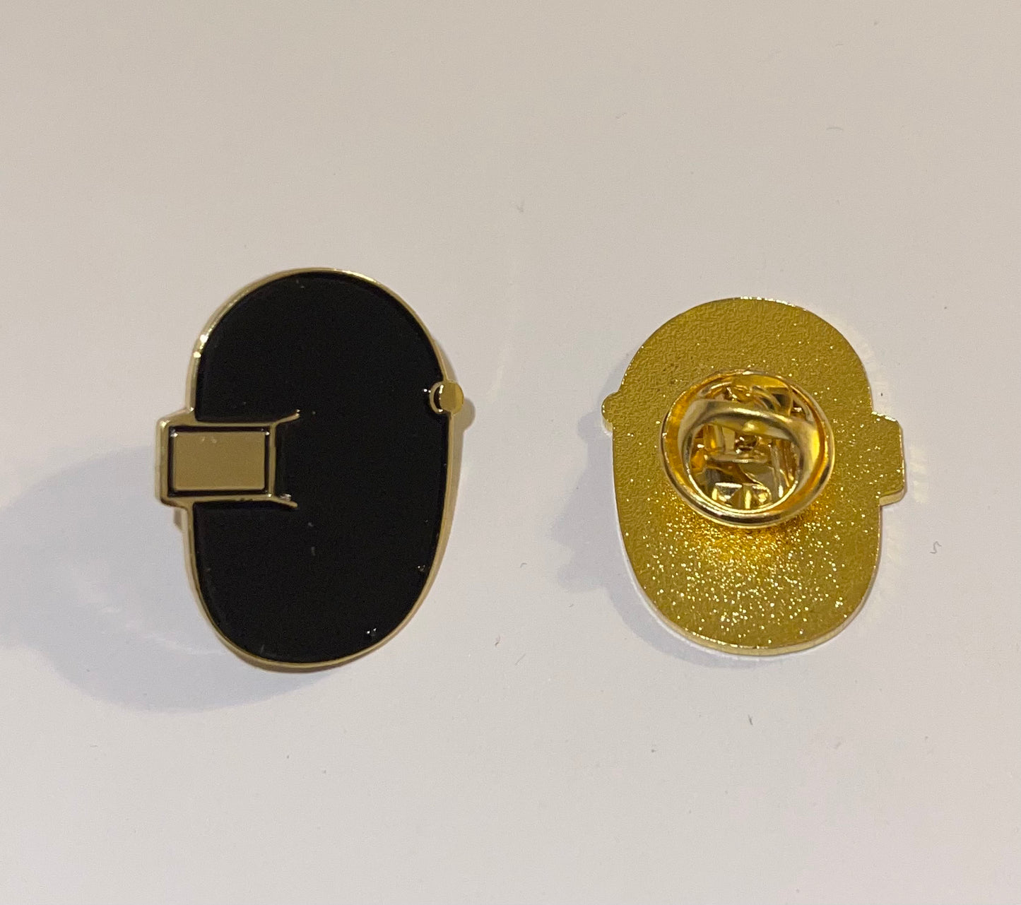 Black and Gold Welding Hood Pin